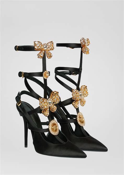 versace cage pumps|versace high heel boots.